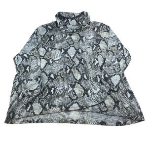Multiples Cowl Neck Snake Print Top S101-10